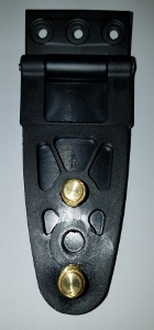 All Glass Rear Door Hinges - 2 Stud - 3 Mounting Holes Main View